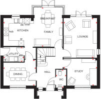 Glenbervie ground floorplan