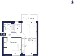 Plot A13 Floorplan with Plot