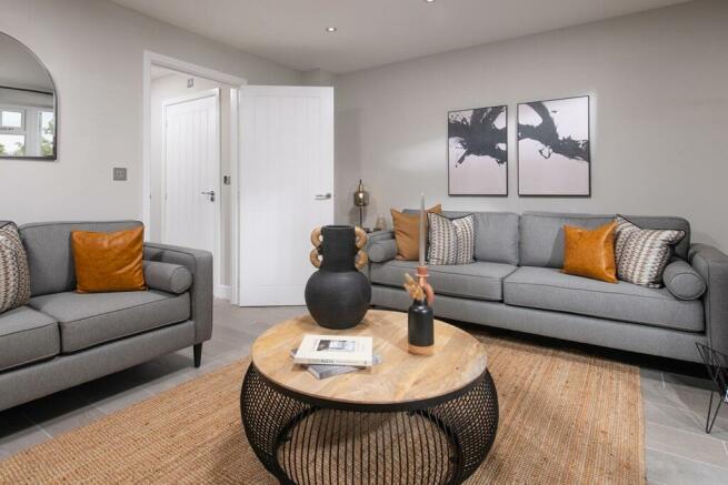 Space for 2 sofas to curl up, perfect for family nights in