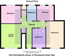 Flat 6 Brooklands House, 21 Brooklands Road, Sale.