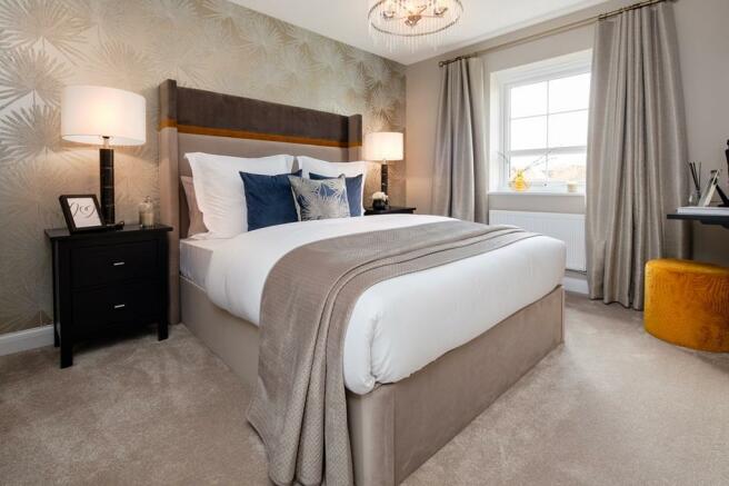 Inside view of en suite main bedroom. The Chester. 4 bed home.