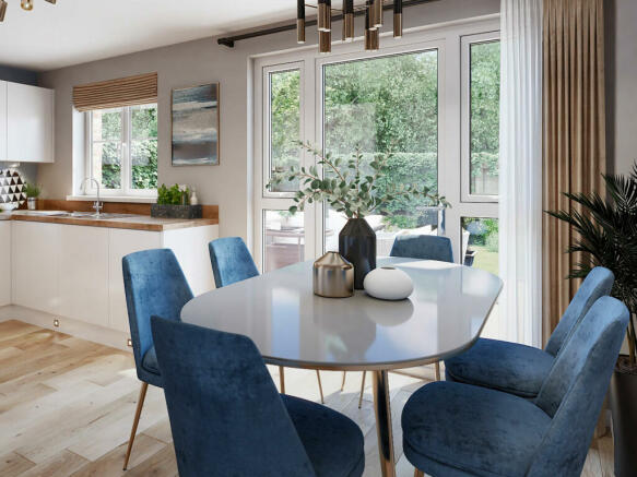 Image of kitchen/dining room in 4 bedroom Glamis house type