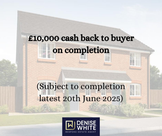 £10,000 cash back to buyer on completion (Subject 