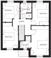 First floor plan for Dunbar