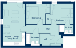 Hawthorn Third Floor 2 bed