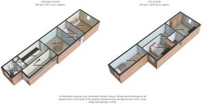 3D Floor Plan Measurements Not To Scale
