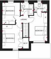 Typical Denby housetype first floor plan