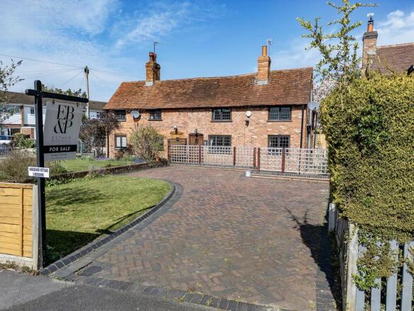 Front view and driveway