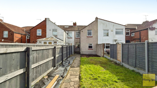 Rear of property
