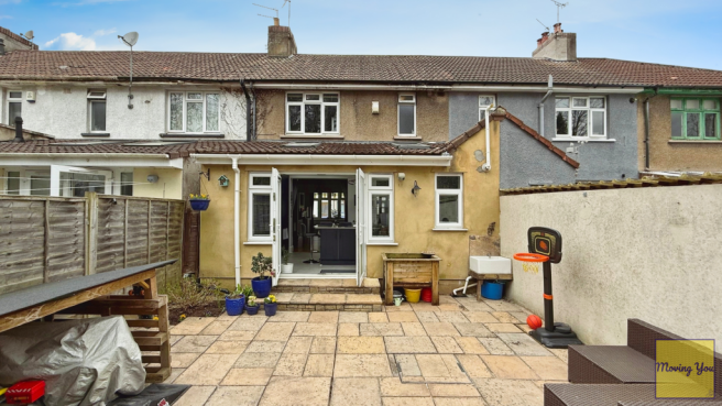 Rear of property