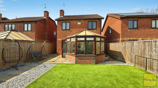 Rear of property