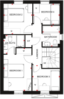 Chester First Floor Floorplan