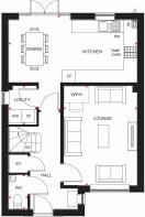 Ground floor plan of our 4 bed Kingsley home