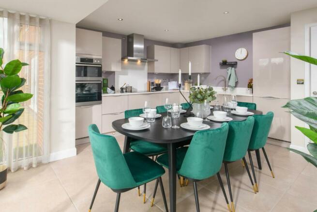 Dining area in The Milford 4 bedroom Show Home