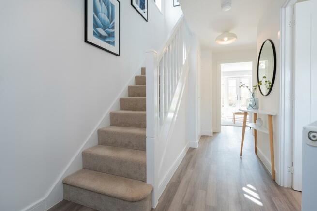 Spacious entrance hallway