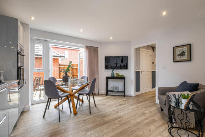 Interior view of the kitchen & dining in our 4 bed Alnmouth home