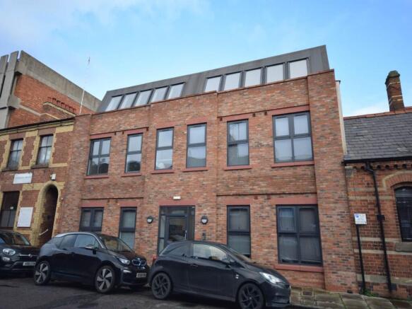 front of building