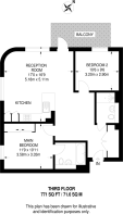 Floorplan area for info only, not for £/sq. ft valuation