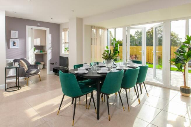 Kitchen diner in The Millford 4 bedroom Show Home