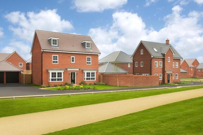 Exterior view of our 5 bed Malvern and 4 bed Hesketh homes