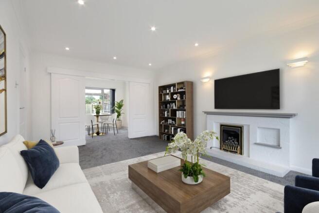 Living Room Staged