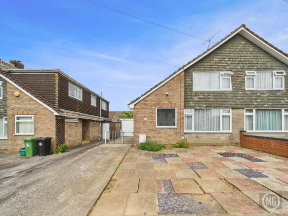 House Front with Driveway & Garage