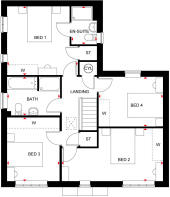 Alnmouth first floor plan - Meadowburne Place