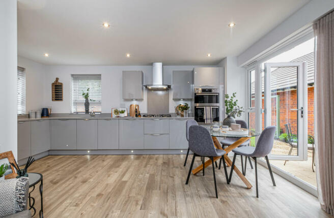 Interior view of the kitchen in our 4 bed Alnmouth home