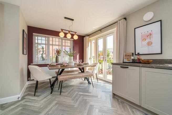 Interior view of the kitchen & dining space in our Ennerdale home