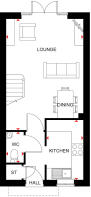 Richmond ground floor plan - Meadowburne Place