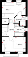 Richmond first floor plan - Meadowburne Place
