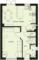 Ground floor plan of the Chester 4 bedroom home
