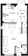 Floorplan of the Maidstone. Ground floor.