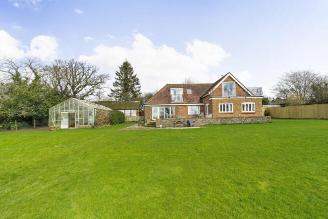 Rear elevation and rear garden