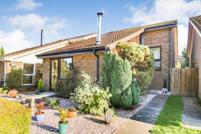Front elevation and front garden