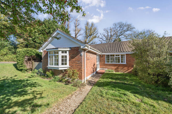 Front elevation and front garden