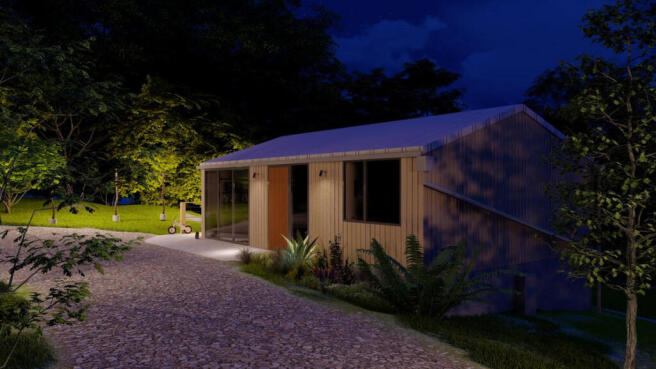 CGI of converted barn
