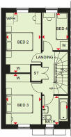 First floor floorplan of our Woodcote home