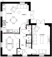 Adlington at Wayland Fields floor plan ground floor