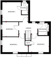 Adlington at Wayland Fields floor plan first floor