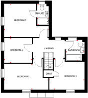 Adlington at Wayland Fields floor plan first floor