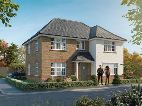 External CGI in render of the Shaftesbury, a 4 bedroom house