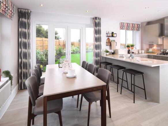 Dining room of the Amberley, a 3 bedroom house