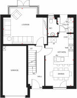 Ground floor plan of Kinghorn house type