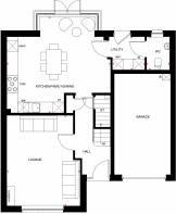 Ground floor plan of Falkland house type