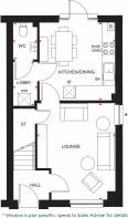 Ground floor plan of 3 bedroom Durris