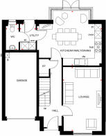 Ground floor plan of Dalmally house type