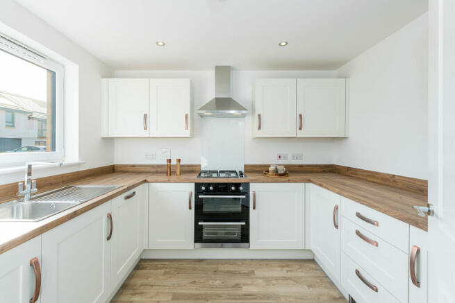 Kitchen in three bedroom home