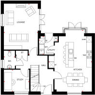 Ground floor plan of Brechin