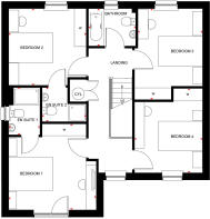 First floor plan of Falkland house type